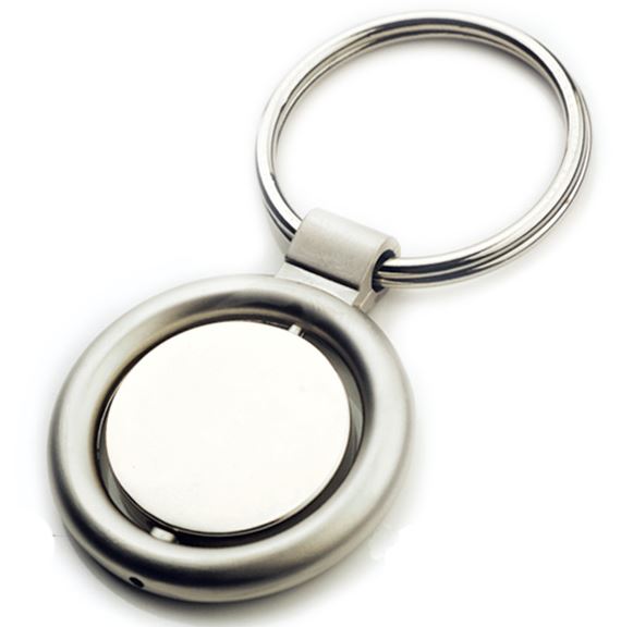 Round Metal Keychain