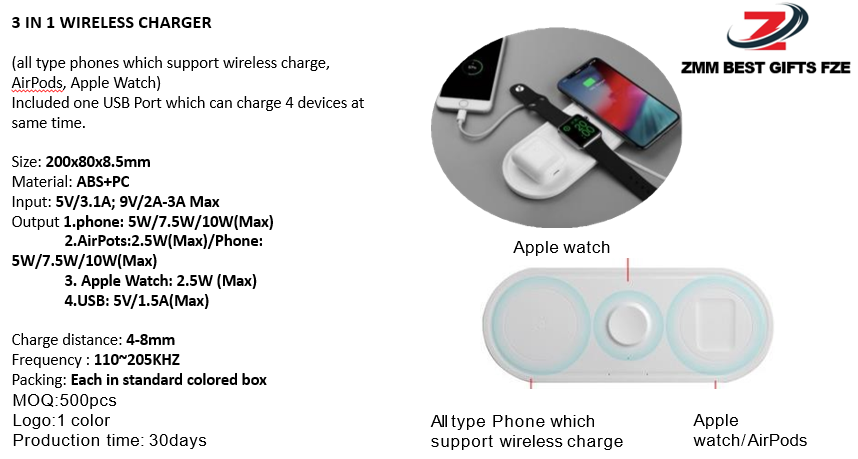 3 in 1 Wireless Charger