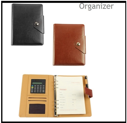 Organizer With Built In Calculator & Card Holder