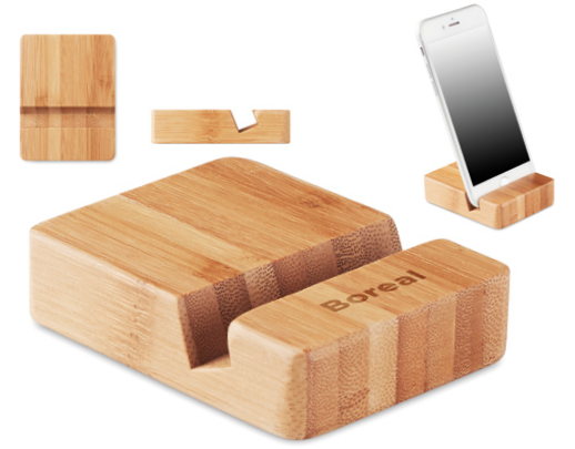 Smartphone Stand in Bamboo Material
