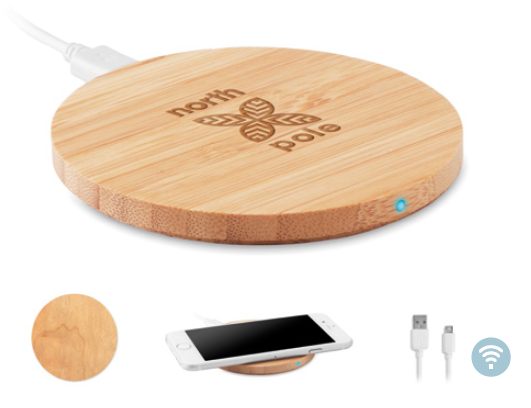 Wireless Charger in Bamboo