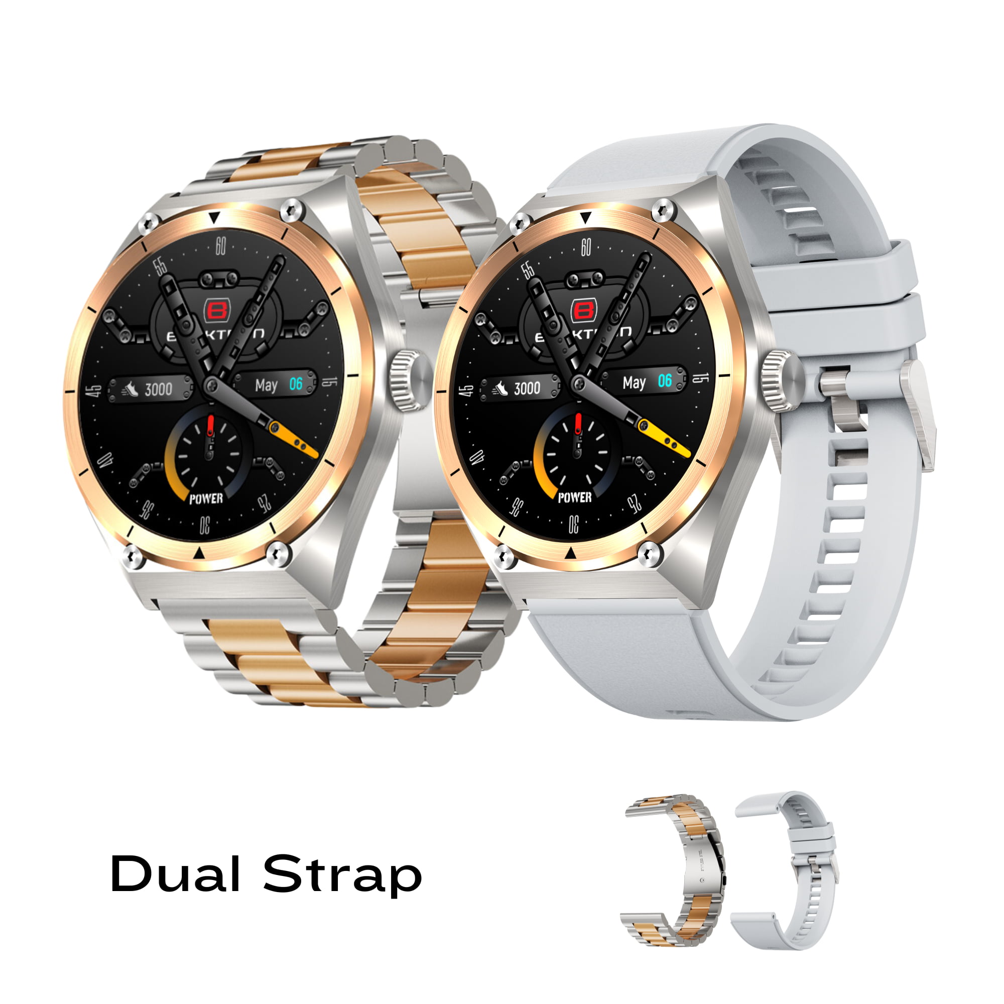 Smartwatch – 1.43″ Amoled Display – Silver Gold